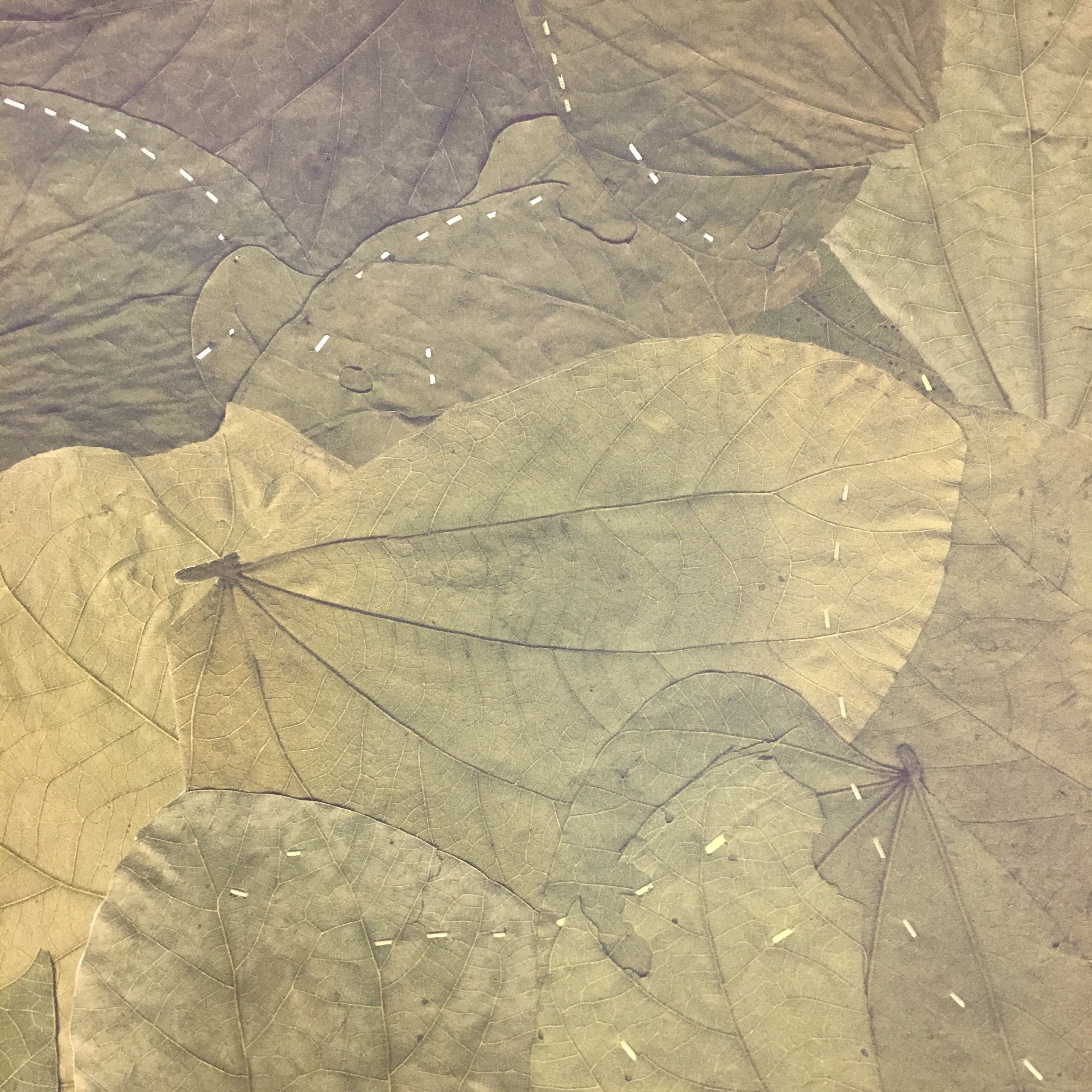 Stitched Leaf Wallpaper 2