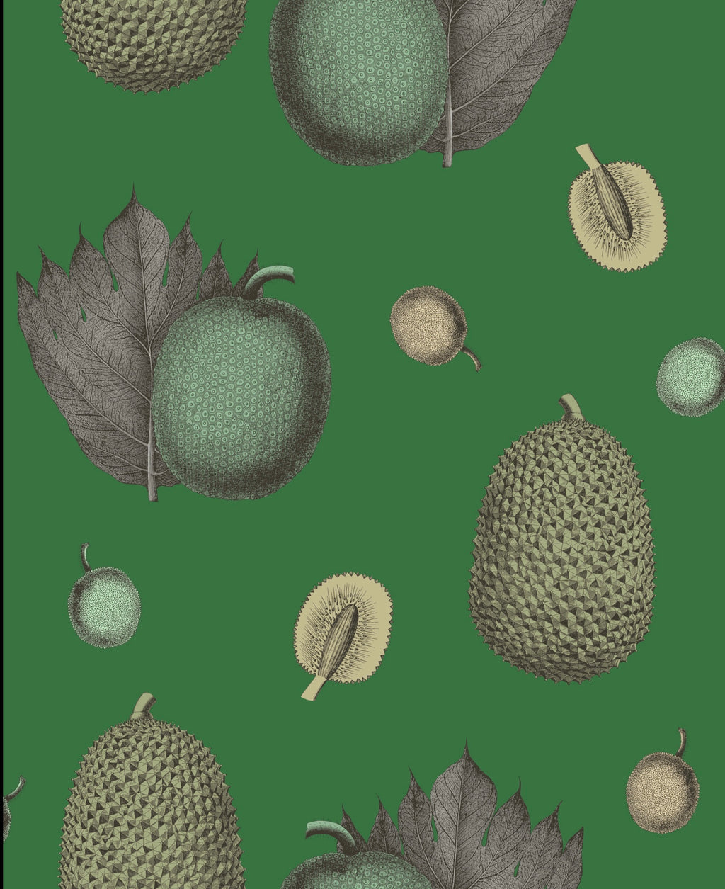 Tropical Fruit Wallpaper - Emerald