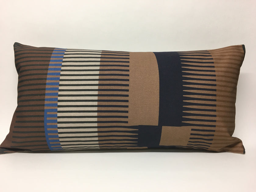 Combed Stripe Cushion - Mocha