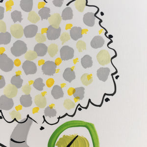 ‘ Chrysanthemum’ Hand Painted Greetings Card