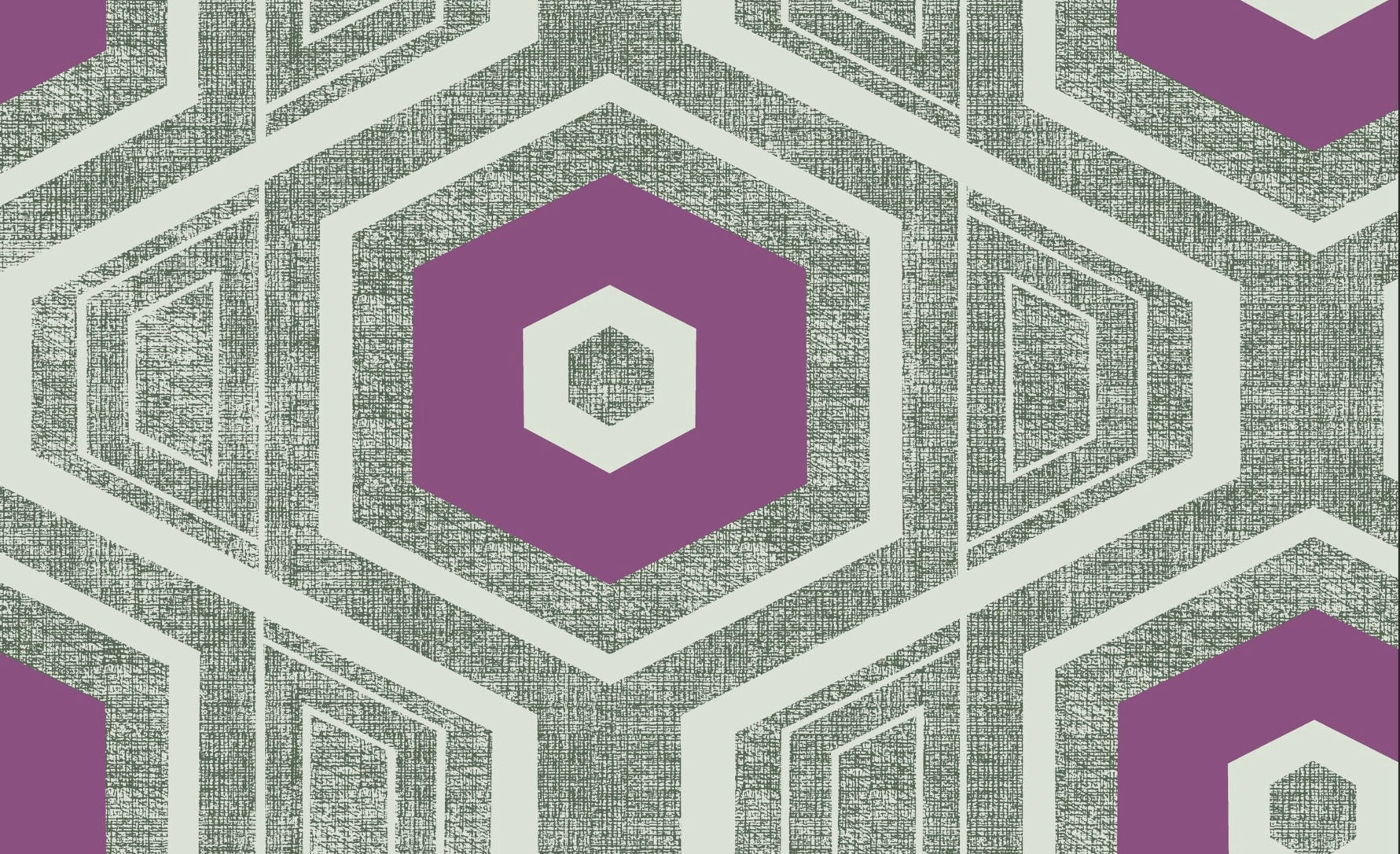 Retro Textured Polygon. Violet + Grey
