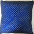 Hand Made Cotton Crocheted Cushion - Cobalt