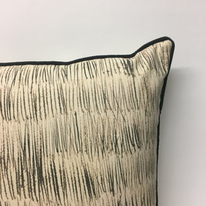 Aquatint Monochrome Floral Cushion - LAST ONE