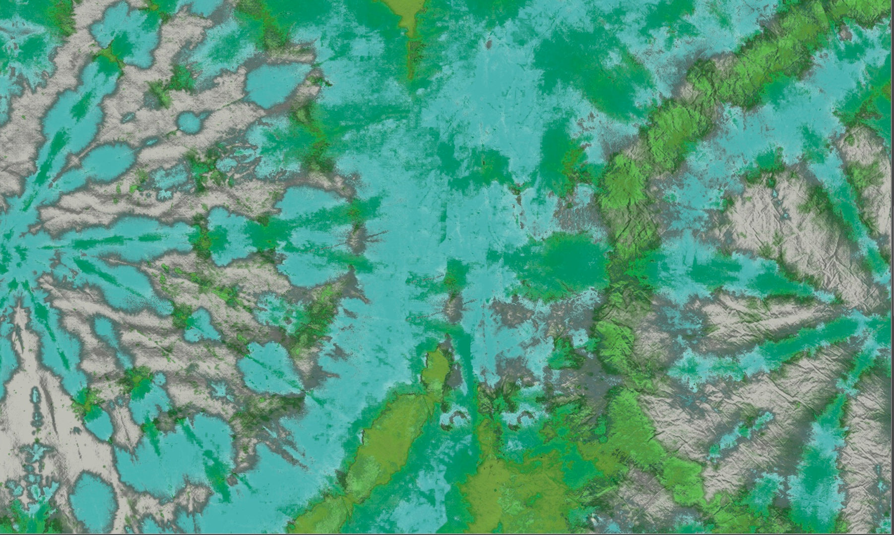 Tie Dye Circle Wallpaper - Turquoise