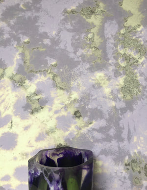 Tie dye circle Wallpaper - Lilac / Grey