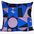 Taking Shape Cushion - Cobalt, Black + Rose