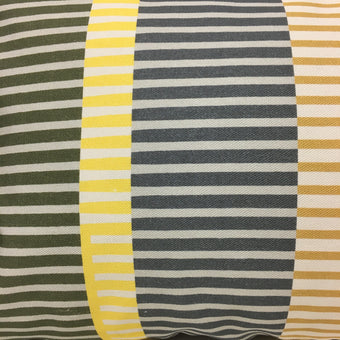 Combed Stripe Cushion - Straw