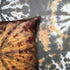 Tie dye Circle  Velvet Cushion - Mustard