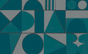 Taking Shape Wallpaper- Petrol
