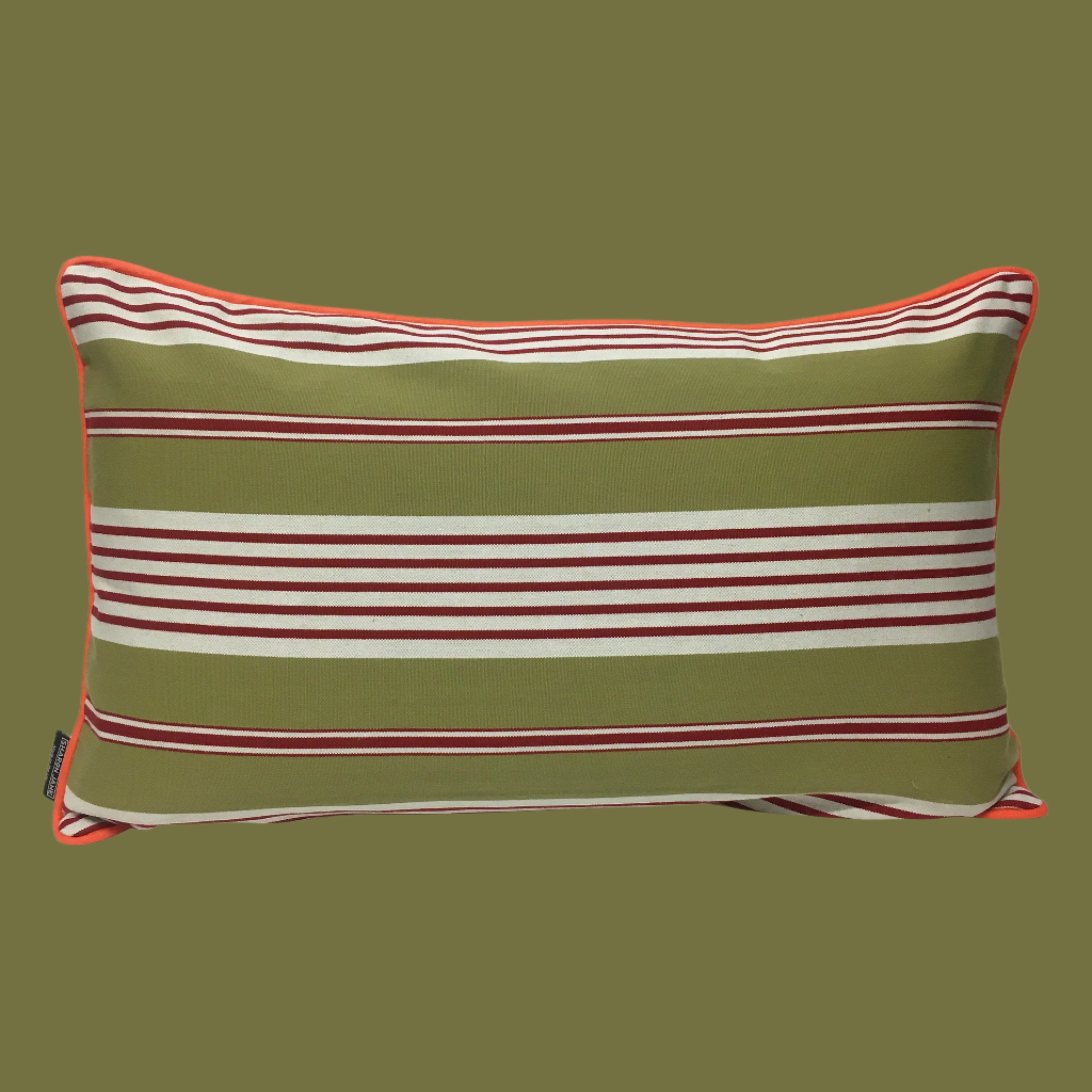 Multi Striped Cushions - khaki