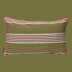 Multi Striped Cushions - khaki