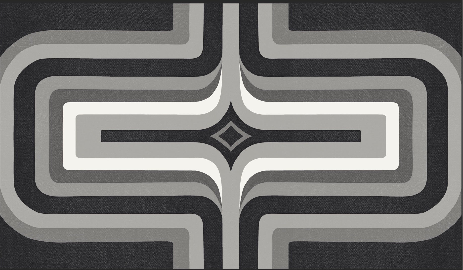 70s Geometric wallpaper Monochrome