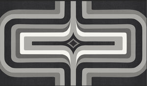 70s Geometric wallpaper Monochrome