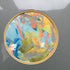 Expressive Abstract Circular Print Yellow + Grey Mount