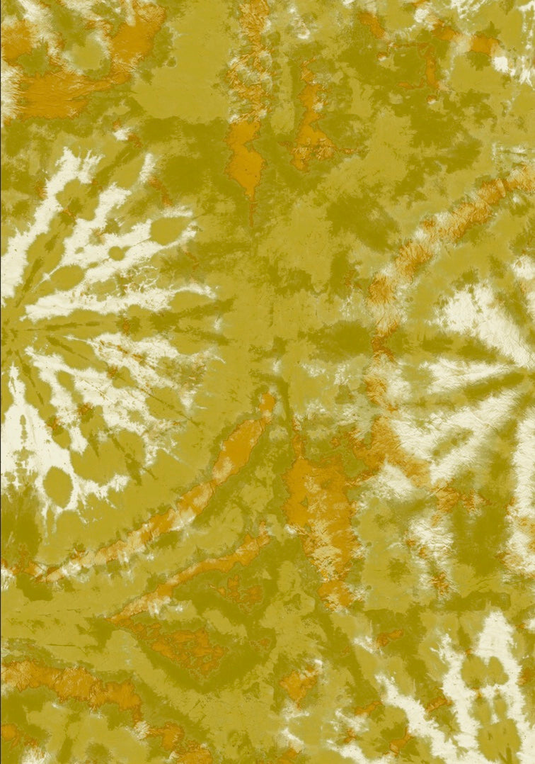 Tie Dye Circle Wallpaper - Ochre