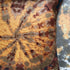 Tie dye Circle  Velvet Cushion - Mustard