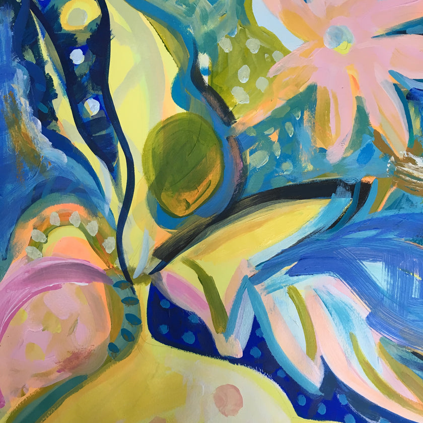 Pink Bloom Painting