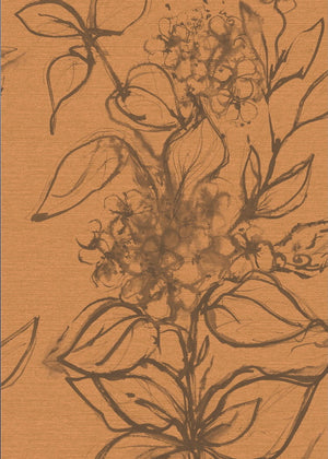 Aquatint Large Panel Floral Wallpaper