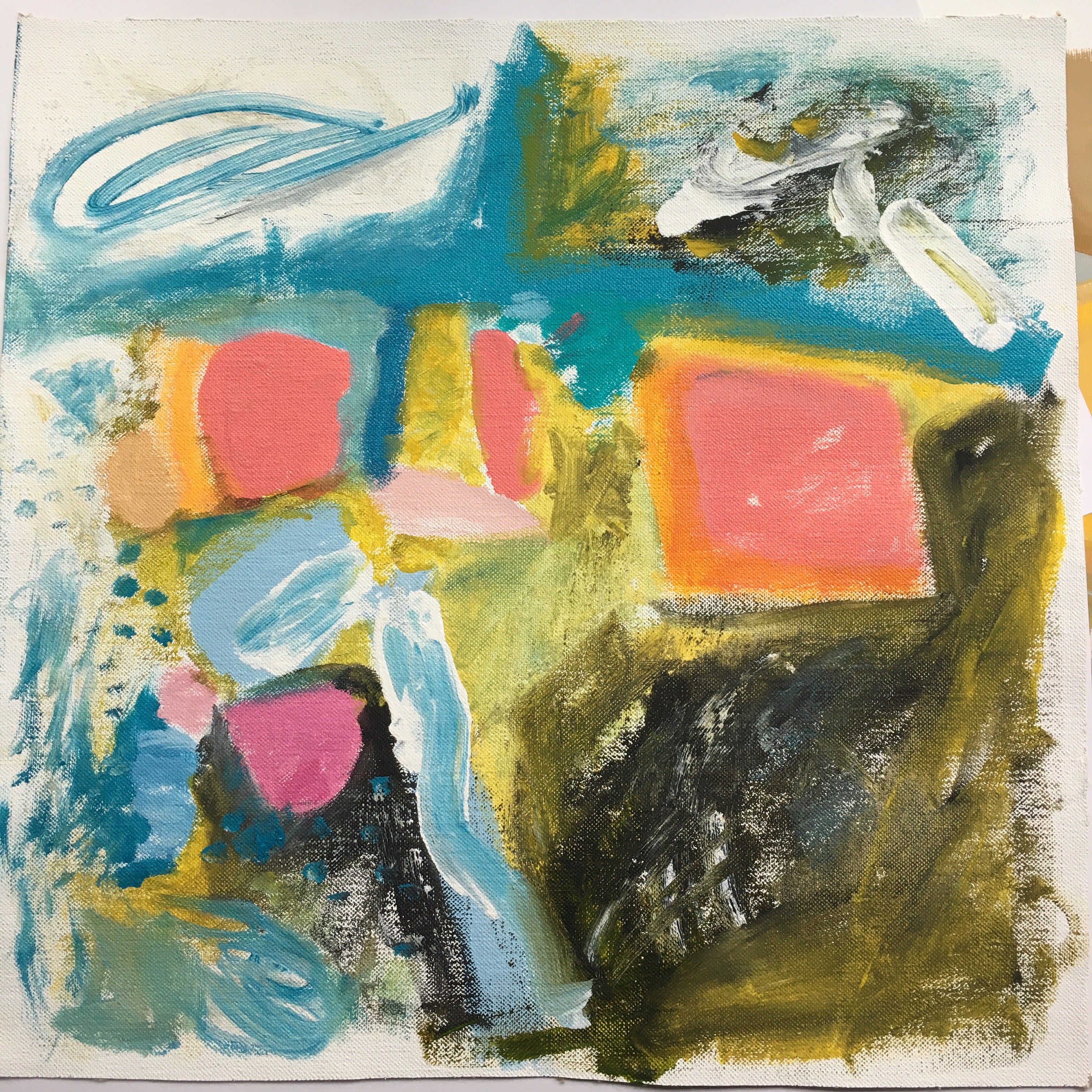 Abstract Painting on Canvas