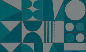 Taking Shape Wallpaper- Petrol