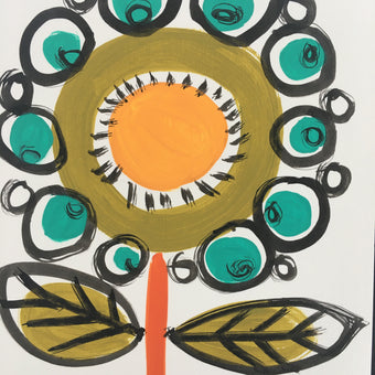 ‘ Sunflower’ Hand Painted Greetings Card
