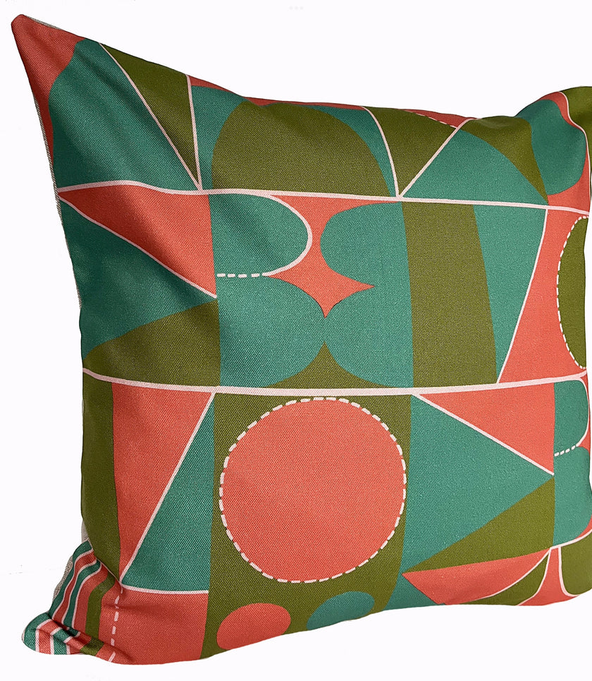 Taking Shape Cushion - Coral