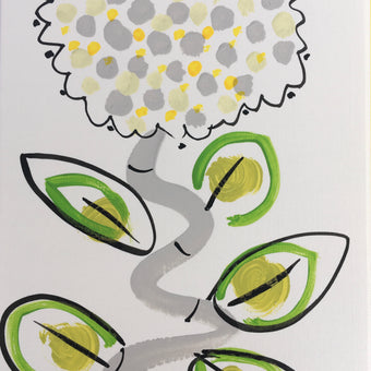 ‘ Chrysanthemum’ Hand Painted Greetings Card