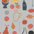 Naive Fruit Motif Wallpaper - Pale blue