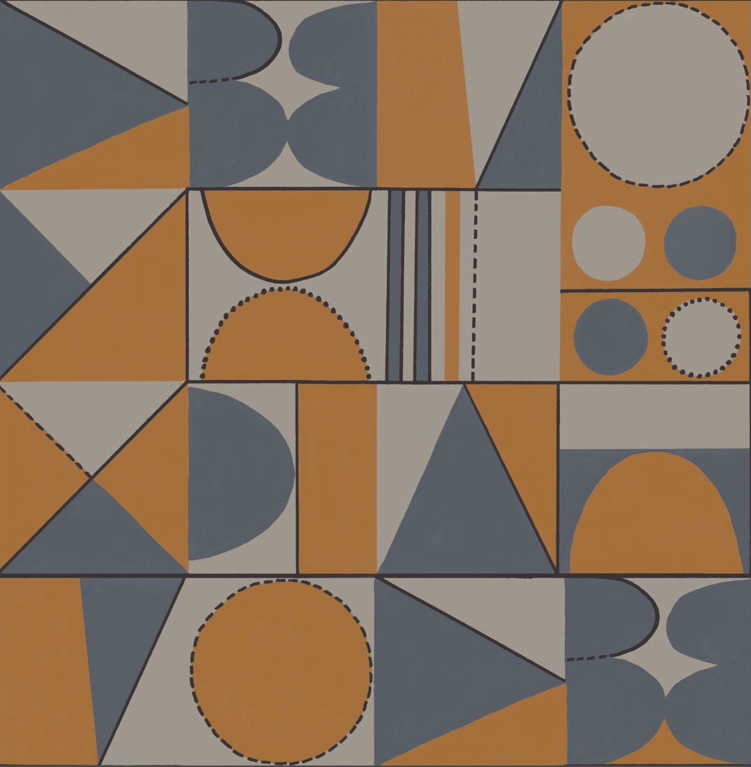 Taking Shape Wallpaper- Petrol