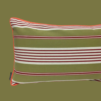 Multi Striped Cushions - khaki