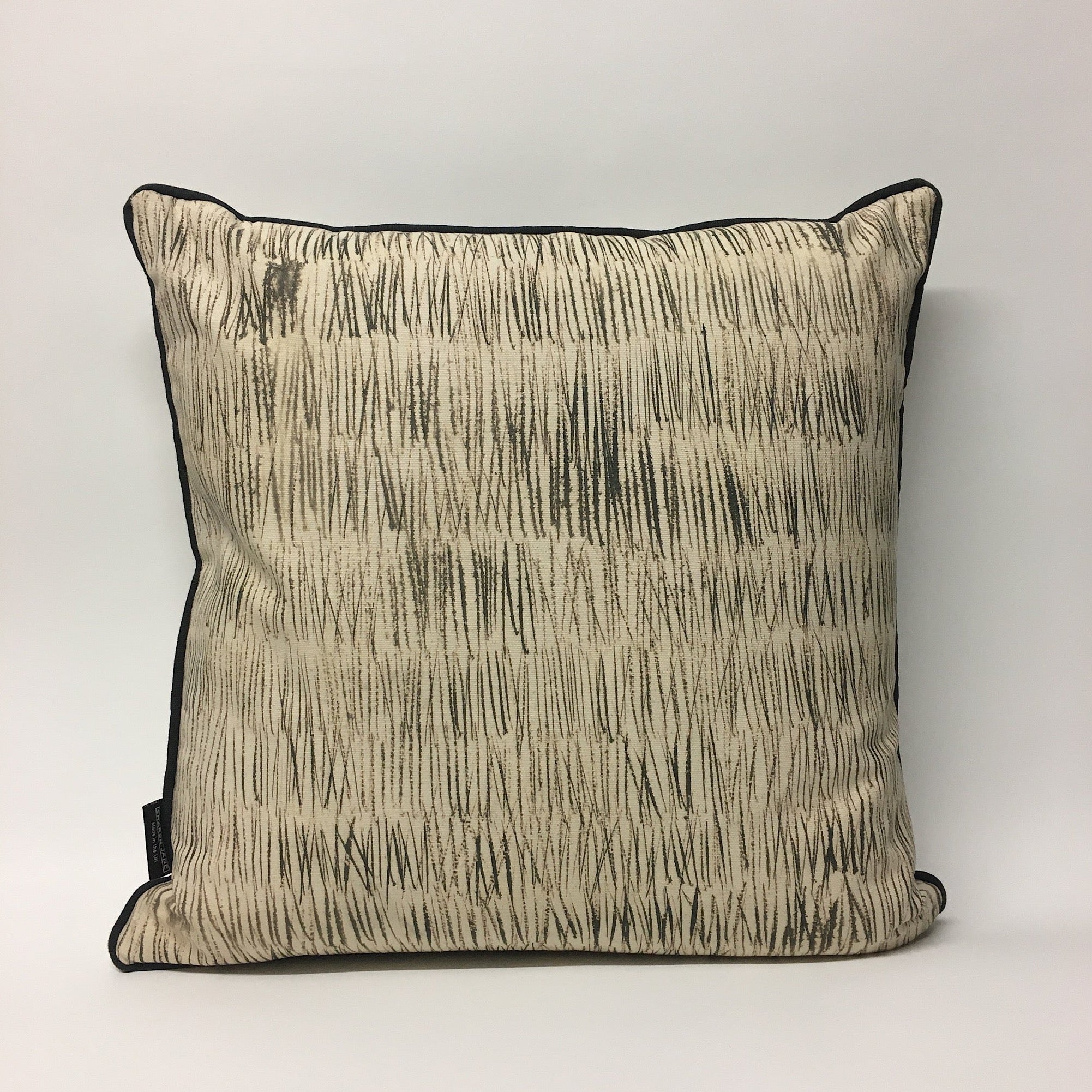 Aquatint Monochrome Floral Cushion - LAST ONE