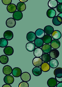 Ombré Circle Wallpaper - Mint