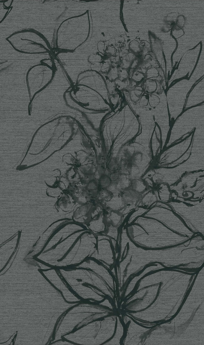 Aquatint Floral Wallpaper