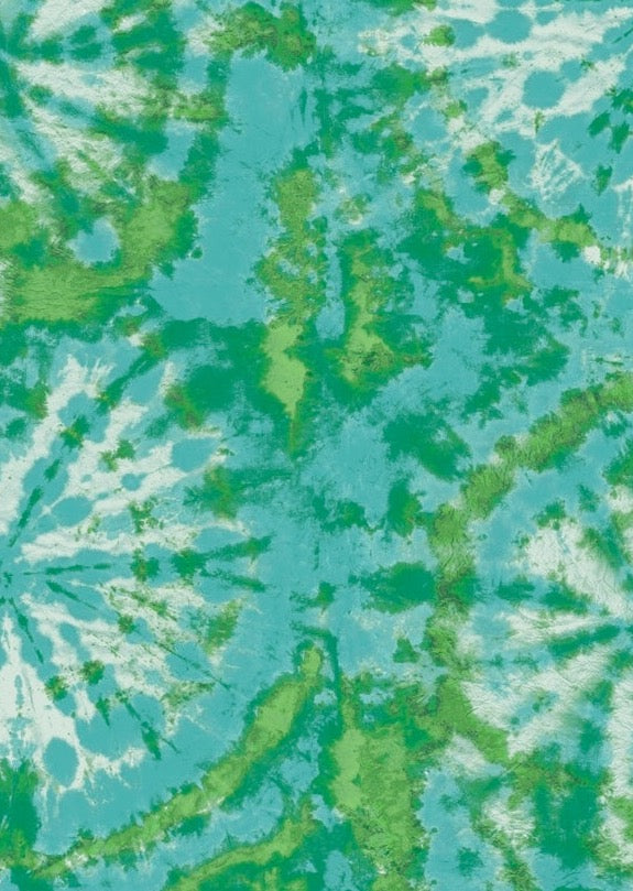 Tie dye circle Wallpaper - Aqua / Green