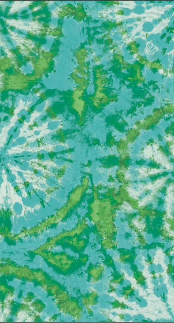 Tie dye circle Wallpaper - Aqua / Green