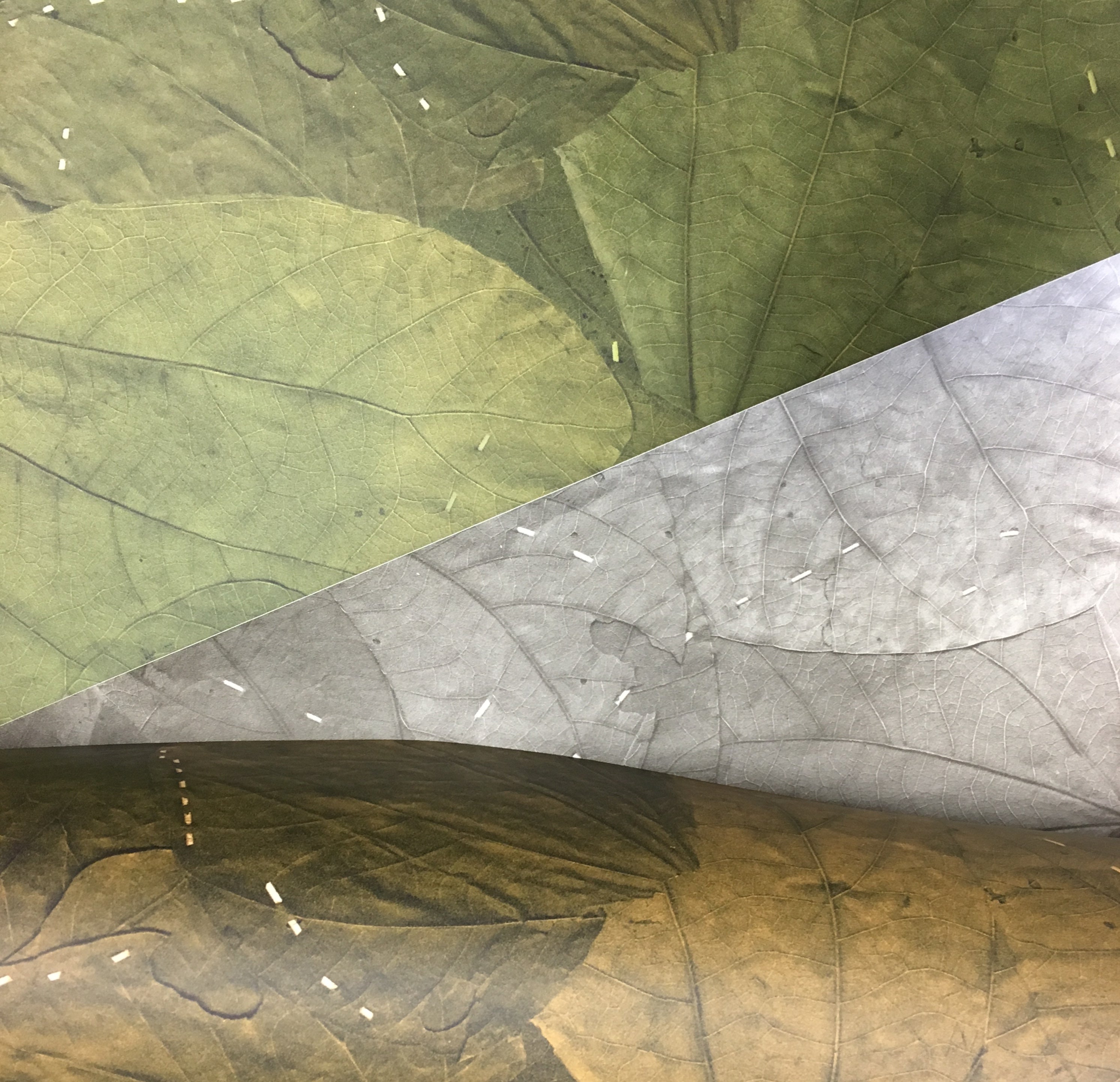 Stitched Leaf Wallpaper 2