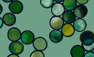 Ombré Circle Wallpaper - Mint