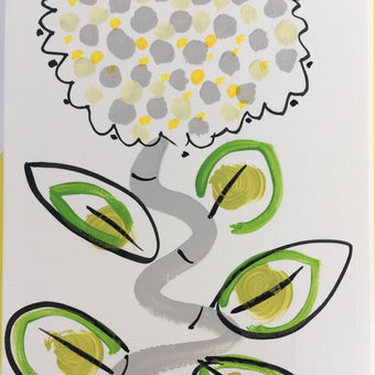 ‘ Chrysanthemum’ Hand Painted Greetings Card