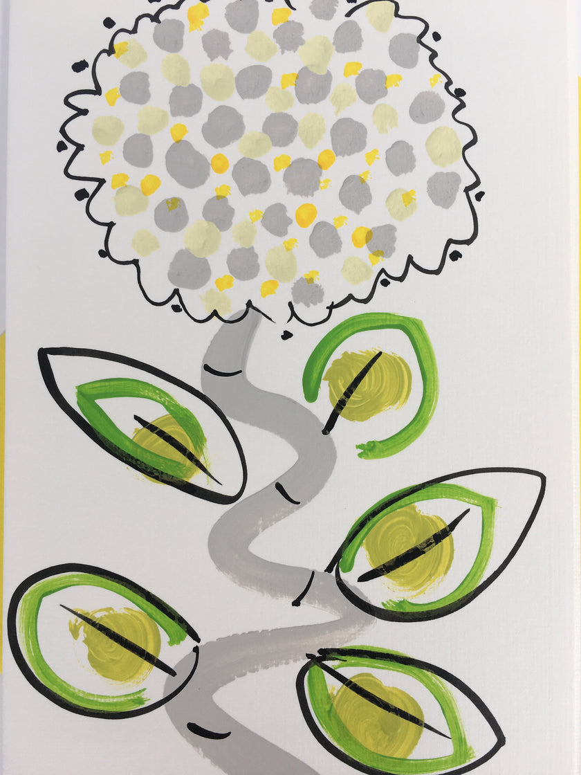 ‘ Chrysanthemum’ Hand Painted Greetings Card