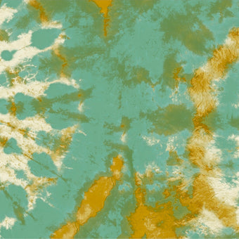 Tie Dye Circle Wallpaper - Petrol