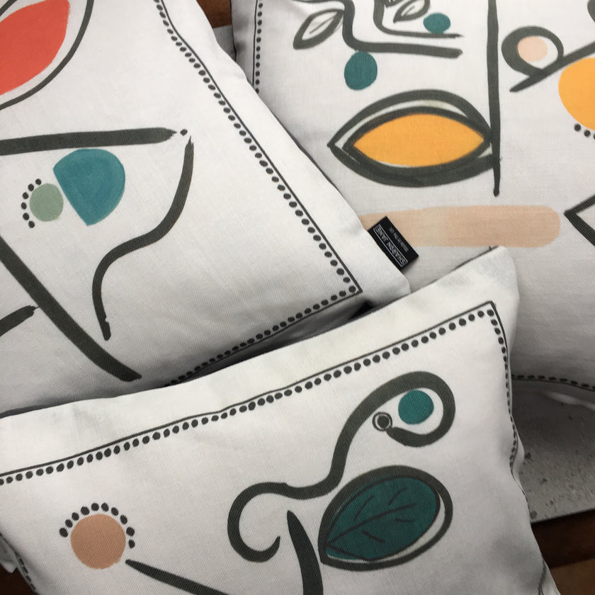 Scandi Flower Cushion