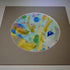 Expressive Abstract Circular Print Pink + Grey Mount