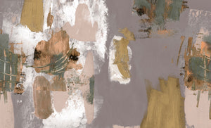 Abstract Painterly Wallpaper- Mushroom