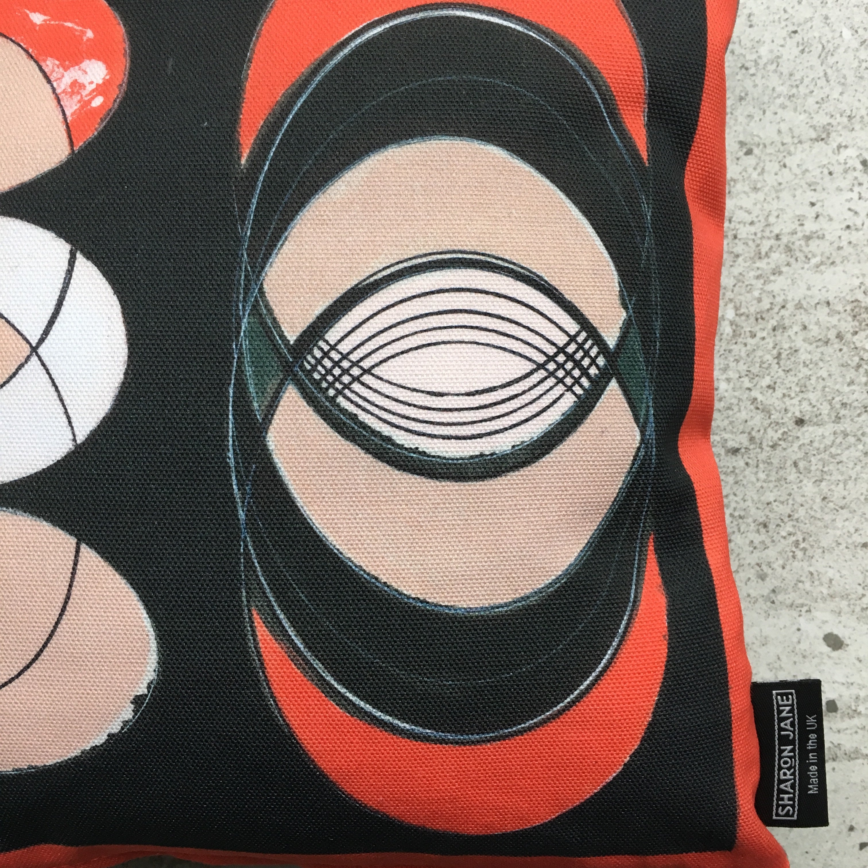 Coral Ellipse Mini Cushion - Was £20 - Now £10