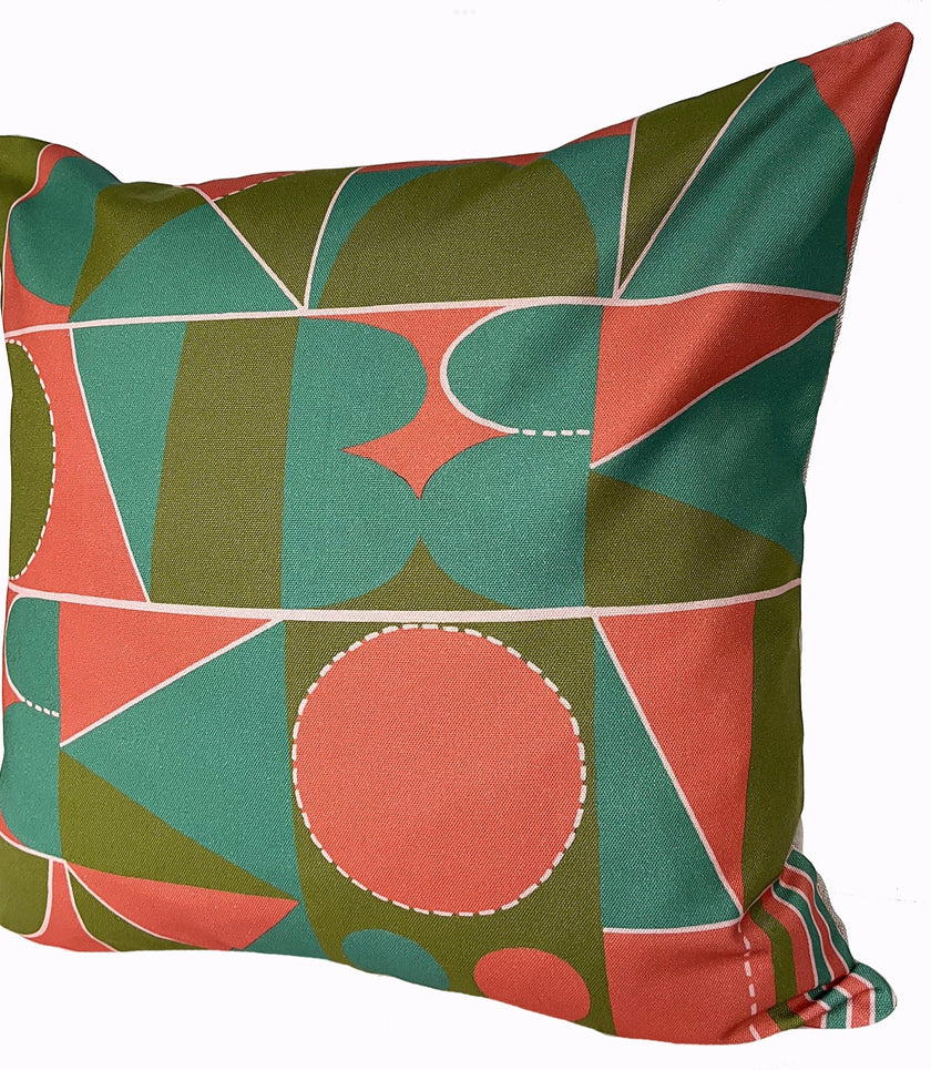 Taking Shape Cushion - Coral