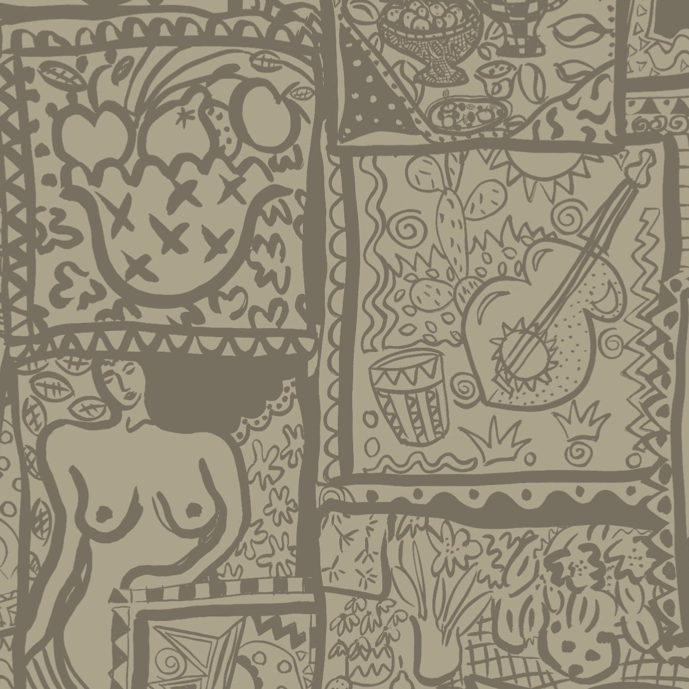 Wish You Were Here Wallpaper - Flax