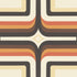 70s Geometric wallpaper Orange + brown ( new file ) Beth