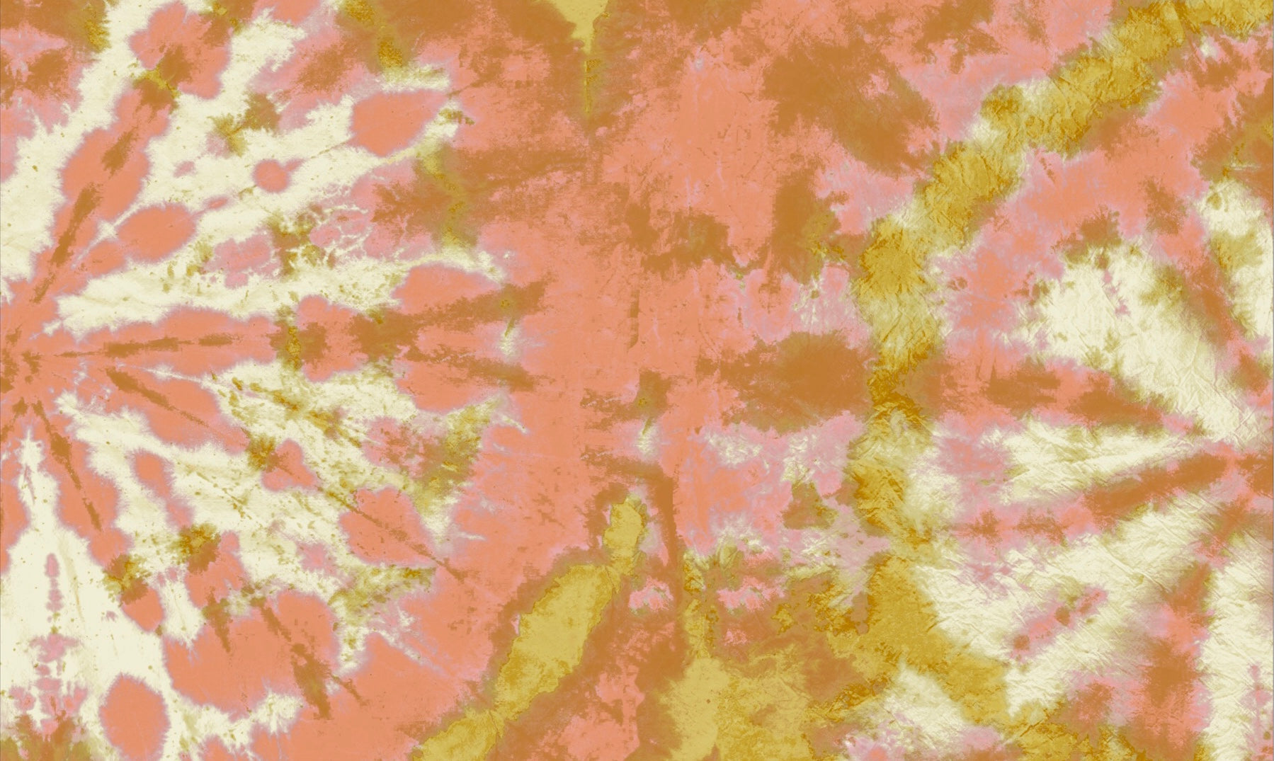 Tie Dye Circle Wallpaper - Peach