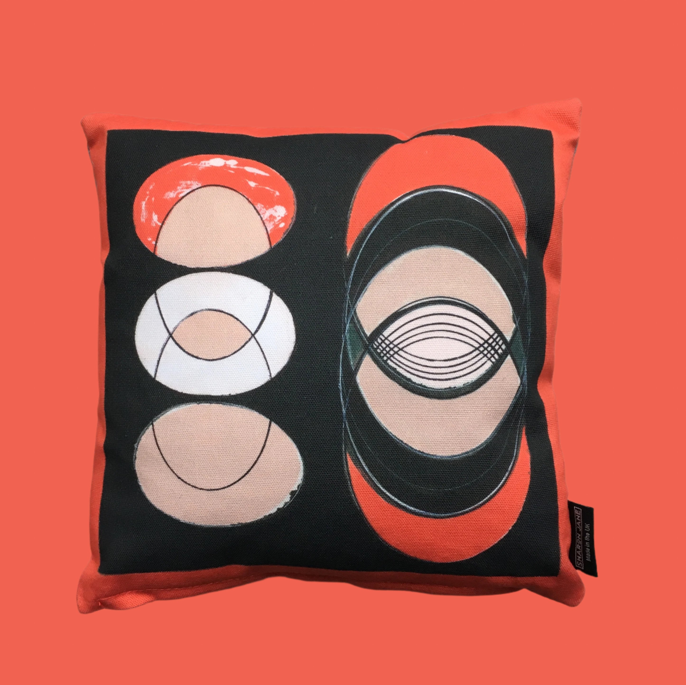 Coral Ellipse Mini Cushion - Was £20 - Now £10