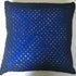 Hand Made Cotton Crocheted Cushion - Cobalt